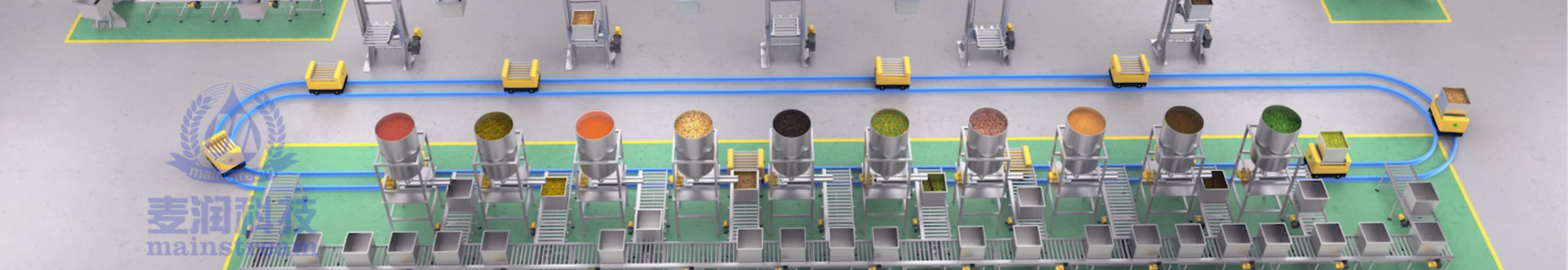 麦润智能科技-有轨智能配料系统